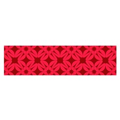 Red-star Oblong Satin Scarf (16  X 60 ) by nateshop