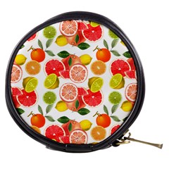 Citrus Fruit Seamless Pattern Mini Makeup Bag