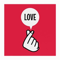 Finger Heart Love Glasses Cloth (medium, Two Sided)