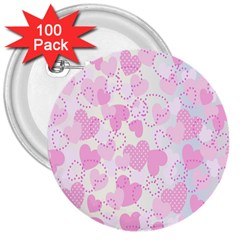 Valentine-background-hearts-bokeh 3  Buttons (100 Pack) 