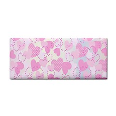 Valentine-background-hearts-bokeh Hand Towel by Zezheshop