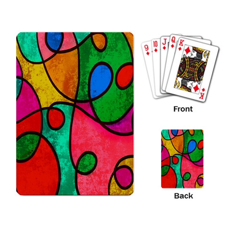 Abstract,e1 Playing Cards Single Design (Rectangle)