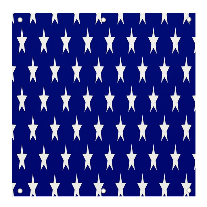 Banner-star Blue Banner and Sign 4  x 4 