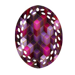 Cube-surface Ornament (oval Filigree) by nateshop