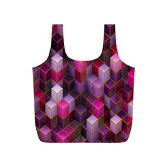 Cube-surface Full Print Recycle Bag (s) by nateshop