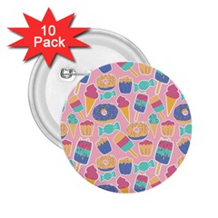 Ice-cream 2 25  Buttons (10 Pack)  by nateshop