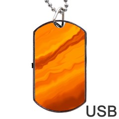 Abstract Painting Background Art Dog Tag Usb Flash (one Side)