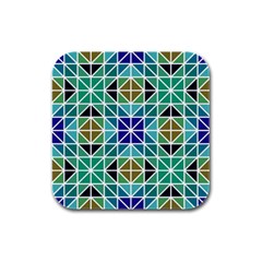 Mosaic Rubber Square Coaster (4 Pack) by nateshop