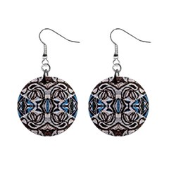 Embroidered Symmetry Mini Button Earrings