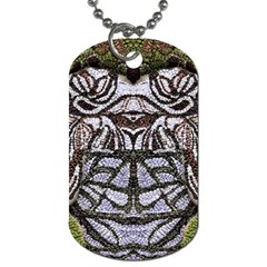 Liberty Inspired Embroidery Iv Dog Tag (one Side) by kaleidomarblingart