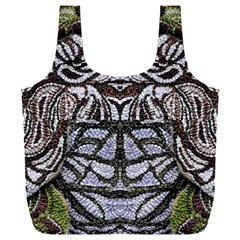 Liberty Inspired Embroidery Iv Full Print Recycle Bag (xxxl) by kaleidomarblingart