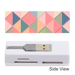 Illustration Pink Background Geometric Triangle Memory Card Reader (stick) by Wegoenart