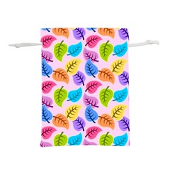 Pattern Illustration Background Abstract Leaves To Dye Lightweight Drawstring Pouch (l)