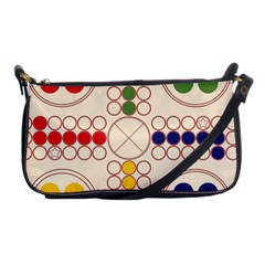 Ludo Game Shoulder Clutch Bag by Wegoenart