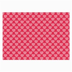 Valentine Lobe Hearts Background Seamless Tile Large Glasses Cloth by Wegoenart