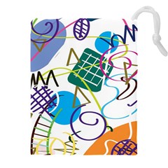 Abstract Pattern Drawstring Pouch (4xl)