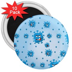 Illustration Virus Pattern 3  Magnets (10 Pack)  by Wegoenart