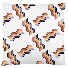 Illustration Abstract-art Diagonal Stripe Stripes Large Flano Cushion Case (two Sides) by Wegoenart