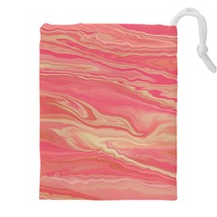 Illustration Graphic Pattern Texrure Pink Maeble Drawstring Pouch (4xl)