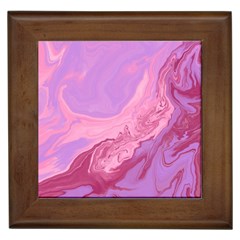 Illustration Art Pink Design Wallpaper Framed Tile by Wegoenart