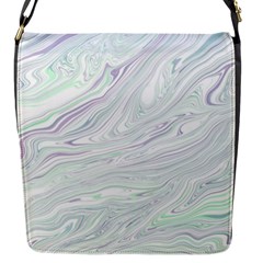 Illustration Marble Texture Marble Painting Flap Closure Messenger Bag (s) by Wegoenart