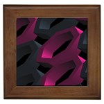 Illustration Hexagon Geometric Art Design Framed Tile Front