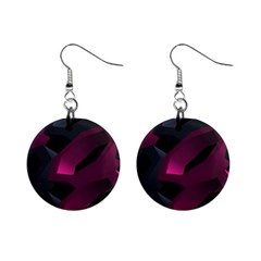 Illustration Hexagon Geometric Art Design Mini Button Earrings