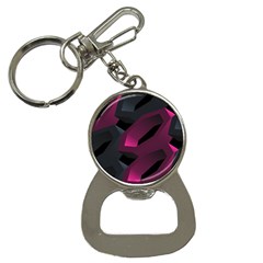 Illustration Hexagon Geometric Art Design Bottle Opener Key Chain