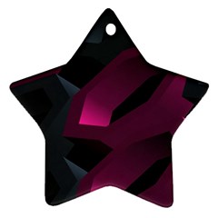 Illustration Hexagon Geometric Art Design Star Ornament (Two Sides)