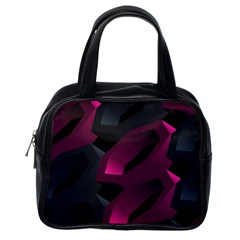 Illustration Hexagon Geometric Art Design Classic Handbag (One Side)