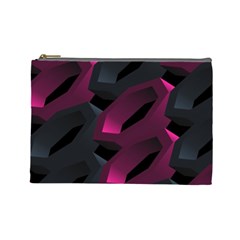 Illustration Hexagon Geometric Art Design Cosmetic Bag (Large)