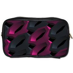 Illustration Hexagon Geometric Art Design Toiletries Bag (One Side)