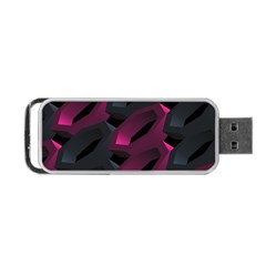 Illustration Hexagon Geometric Art Design Portable USB Flash (One Side)