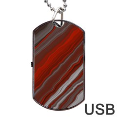 Illustration Colored Pattern Bokeh Blurred Blur Dog Tag Usb Flash (one Side) by Wegoenart