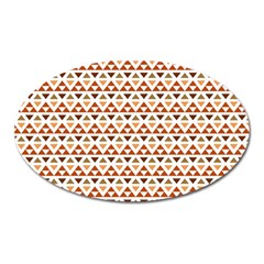 Illustration Geometric Tribal Pattern Design Oval Magnet by Wegoenart