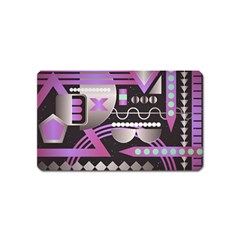 Illustration Background Abstract Geometric Magnet (name Card)