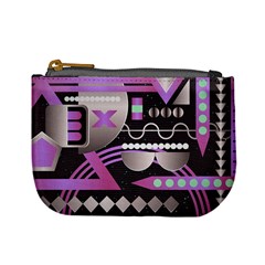 Illustration Background Abstract Geometric Mini Coin Purse