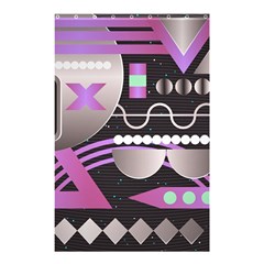 Illustration Background Abstract Geometric Shower Curtain 48  X 72  (small)  by Wegoenart