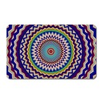 Illustration Kaleidoscope Geometric Circles Magnet (Rectangular) Front