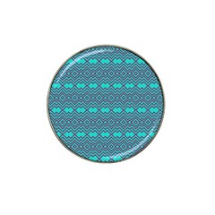 Chevron Zigzag Pattern Hat Clip Ball Marker (4 Pack) by Wegoenart