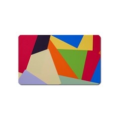 Illustration Colored Paper Abstract Background Magnet (name Card) by Wegoenart
