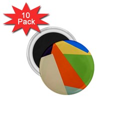 Illustration Colored Paper Abstract Background 1 75  Magnets (10 Pack)  by Wegoenart