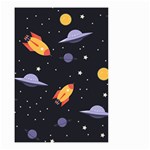 Cosmos Rocket Spaceships Ufo Small Garden Flag (Two Sides) Front