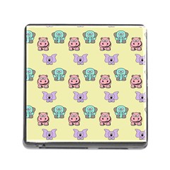 Illustration Animals Pastel Children Colorful Memory Card Reader (square 5 Slot) by Wegoenart