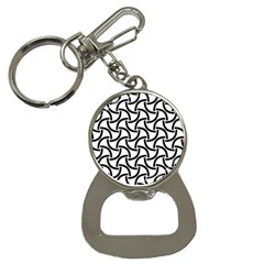 Background Monochrome Geometric Bottle Opener Key Chain by Wegoenart