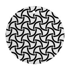 Background Monochrome Geometric Ornament (round) by Wegoenart