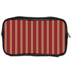 Illustration Template Background Red Strip Toiletries Bag (one Side) by Wegoenart