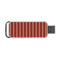 Illustration Template Background Red Strip Portable Usb Flash (one Side) by Wegoenart