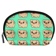 Puppy Pattern Wallpaper Dog Pet Accessory Pouch (large) by Wegoenart