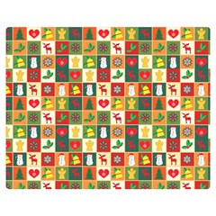 Illustration Template Christmas Pattern Double Sided Flano Blanket (medium) 